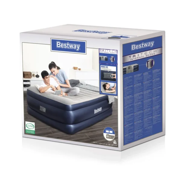 Bestway 67690 air mattress Double mattress Blue, Grey Unisex