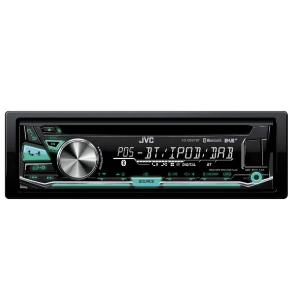 JVC KD-DB97BT-ANT car media receiver Black 22 W Bluetooth