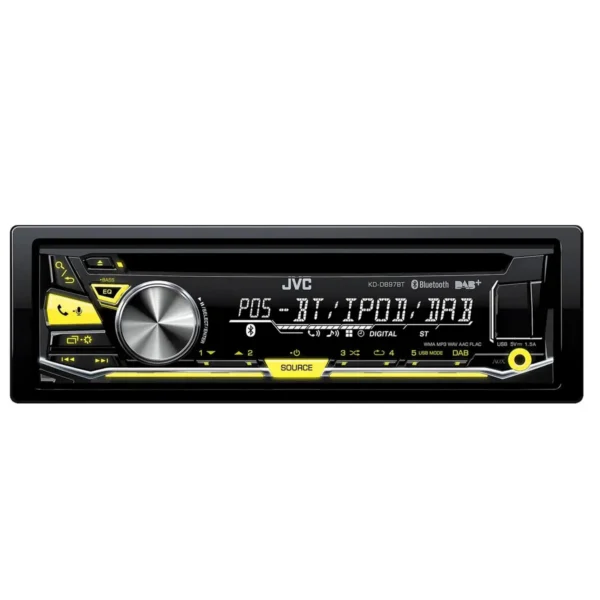 JVC KD-DB97BT-ANT car media receiver Black 22 W Bluetooth