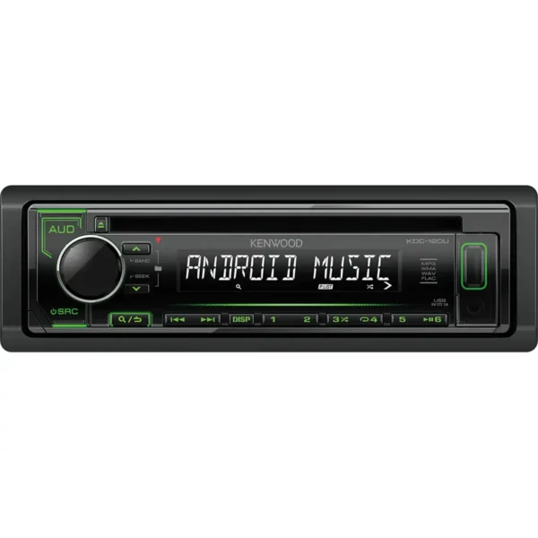 Kenwood KDC-120UG car media receiver Black, Chrome 200 W