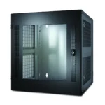 APC NetShelter 13U Wallmount Rack Cabinet Glass Door Double Hinged Server Depth