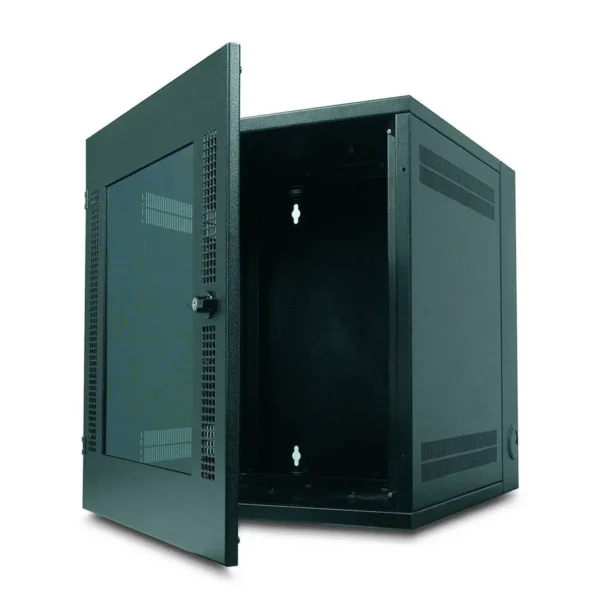 APC NetShelter 13U Wallmount Rack Cabinet Glass Door Double Hinged Server Depth