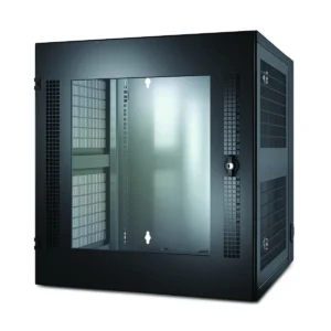 APC NetShelter 13U Wallmount Rack Cabinet Glass Door Double Hinged Server Depth
