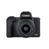 Canon EOS M50 + EF-M 15-45mm f/3.5-6.3 IS STM + EF-M 55-200mm f/4.5-6.3 IS STM SLR Camera Kit 24.1 MP CMOS 6000 x 4000 pixels Black