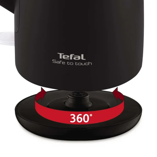 Tefal KO3718 electric kettle 1.5 L 2400 W Black, Stainless steel