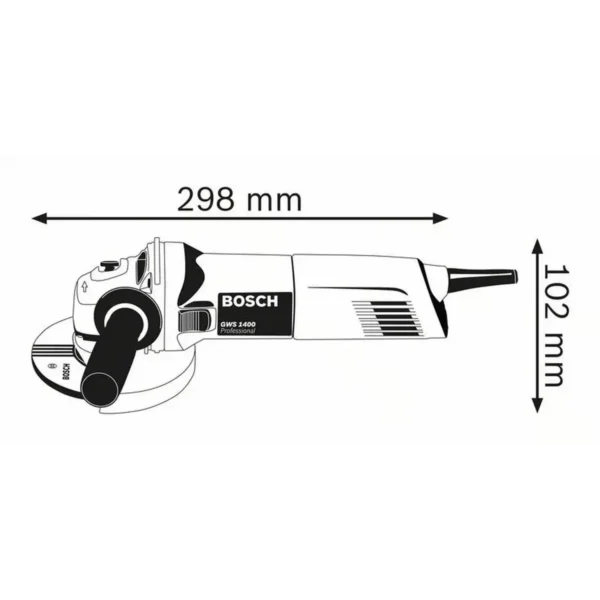 Bosch GWS 1400 Professional angle grinder 12.5 cm 11000 RPM 1400 W 2.4 kg