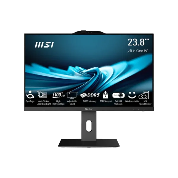 MSI Pro AP242P 14M-622IT All-in-One PC/workstation Intel® Core™ i7 i7-14700 60.5 cm (23.8″) 1920 x 1080 pixels 16 GB DDR5-SDRAM 512 GB SSD Windows 11 Pro Wi-Fi 6E (802.11ax) Black