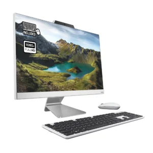 ASUS A3402WBAK-WA241W Intel® Pentium® Gold 8505 60.5 cm (23.8″) 1920 x 1080 pixels All-in-One PC 8 GB DDR4-SDRAM 256 GB SSD Windows 11 Home Wi-Fi 6 (802.11ax) White