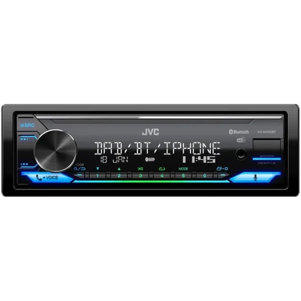 JVC KD-X472DBT Black 50 W Bluetooth