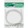 InLine Audio Cable, 3.5mm M/F, Stereo, white/gold 10m