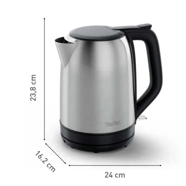 Tefal Subito KO5S0DE0 electric kettle 1.7 L 2400 W Black, Stainless steel