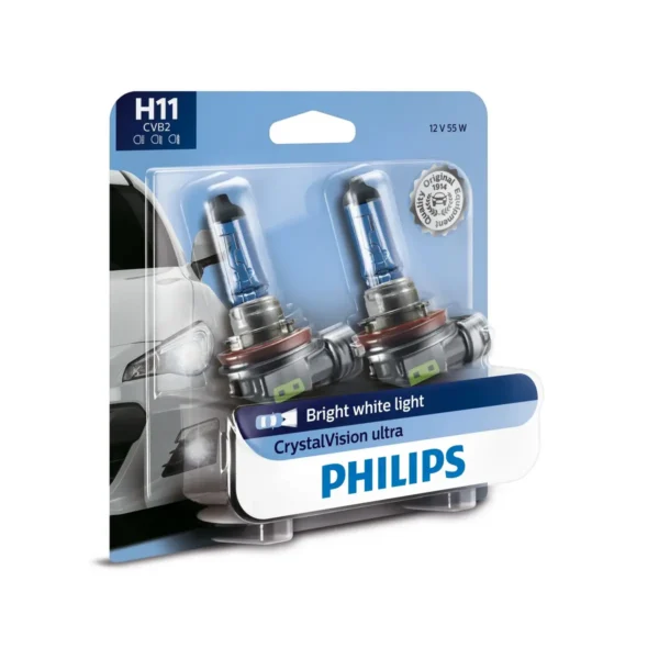 Philips CrystalVision Ultra 12362CVB2 car light bulb H11 55 W Xenon