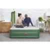 Bestway ToughLite TPU Queen Air Mattress Queen with Built-in AC Pump 2.03 m x 1.52 m x 46 cm