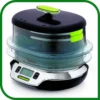 Tefal VS4003 steam cooker 3 basket(s) Freestanding 1800 W Black, Green, Metallic, Transparent