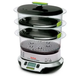 Tefal VS4003 steam cooker 3 basket(s) Freestanding 1800 W Black, Green, Metallic, Transparent