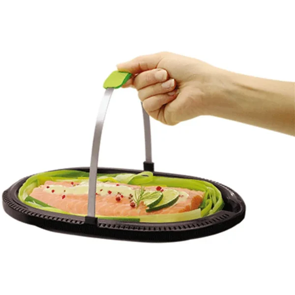 Tefal VS4003 steam cooker 3 basket(s) Freestanding 1800 W Black, Green, Metallic, Transparent