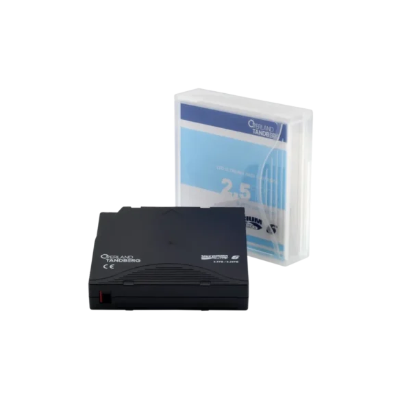 Overland-Tandberg LTO-6 Data Cartridge, 2.5, 6.25TB, un-labeled with case (1pc, order multiple qty 5pcs)