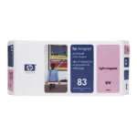 HP 83 Light Magenta DesignJet UV Printhead and Printhead Cleaner