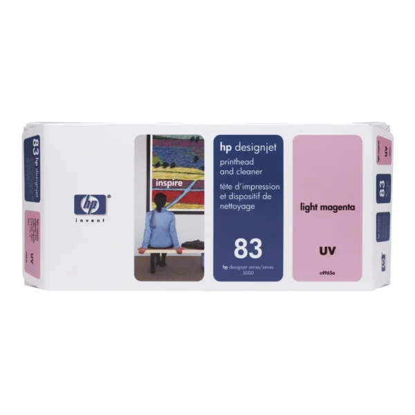 HP 83 Light Magenta DesignJet UV Printhead and Printhead Cleaner