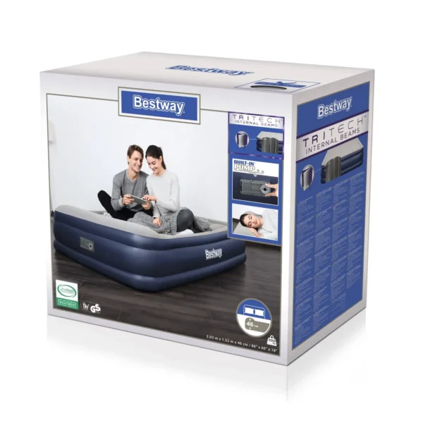 Bestway 67630 air mattress Double mattress Beige, Black Unisex