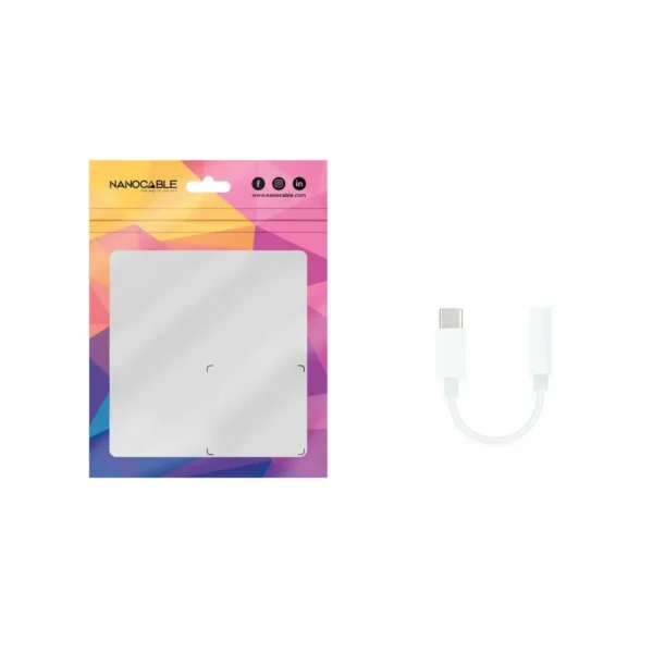 Nanocable 10.24.1205-W audio cable 0.11 m 3.5mm USB Type-C White
