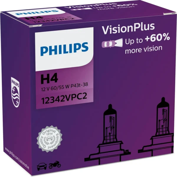 Philips VisionPlus 12342VPC2 Greater safety and comfort