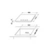Whirlpool GOS 6413/NB hob Black Built-in Gas 4 zone(s)