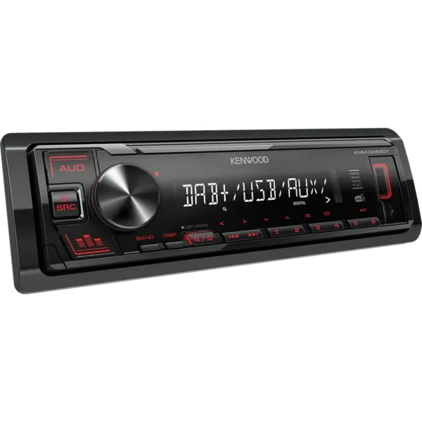 Kenwood KMM-DAB307 car media receiver Black 200 W