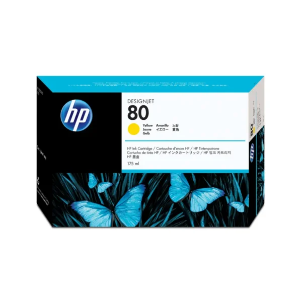 HP 80 175-ml Yellow DesignJet Ink Cartridge print head