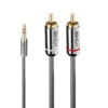 Lindy 3m 3.5mm to Phono Audio Cable, Cromo Line
