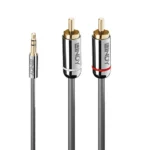 Lindy 3m 3.5mm to Phono Audio Cable, Cromo Line