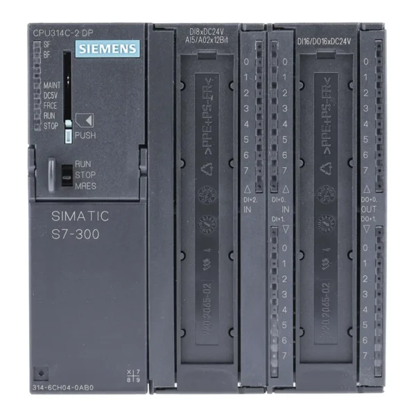 Siemens SIMATIC S7-300 Series PLC CPU for Use with SIMATIC S7-300 Series, 24 V dc Supply, Analogue, Digital Output, 28