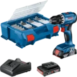 Bosch GSR 18V-45 Professional 500 RPM Keyless 900 g Black, Blue