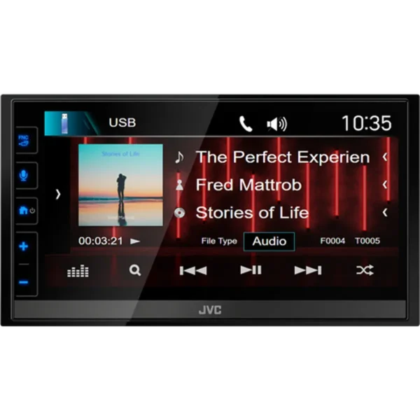 JVC KW-M785DBW car media receiver Black Wi-Fi 200 W Bluetooth