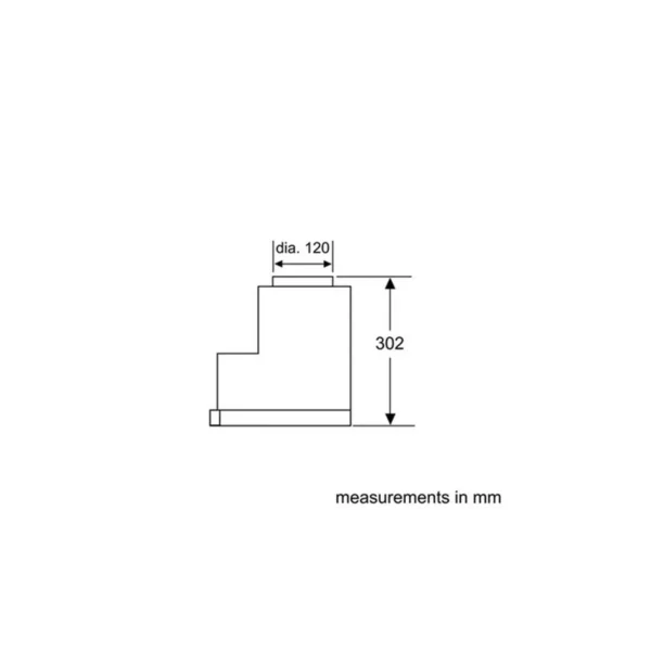 Siemens LI23032SD cooker hood Semi built-in (pull out) Stainless steel 400 m³/h