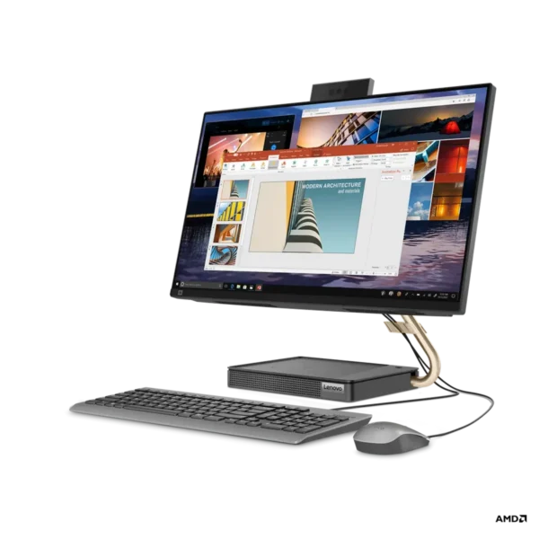 Lenovo IdeaCentre 5 AMD Ryzen™ 7 5700U 60.5 cm (23.8″) 1920 x 1080 pixels All-in-One PC 16 GB DDR4-SDRAM 1 TB SSD Windows 11 Home Wi-Fi 6 (802.11ax) Grey