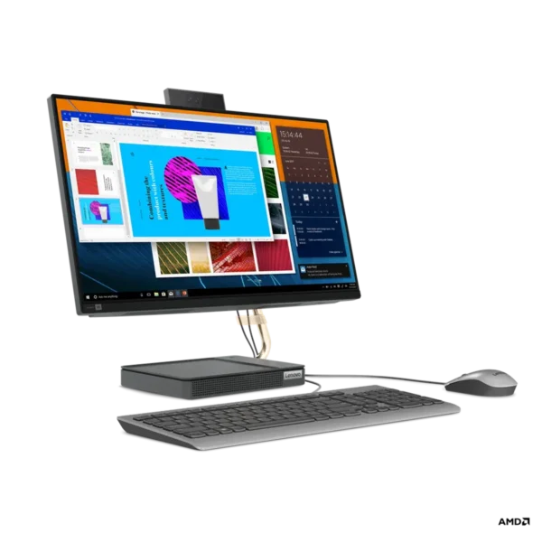 Lenovo IdeaCentre 5 AMD Ryzen™ 7 5700U 60.5 cm (23.8″) 1920 x 1080 pixels All-in-One PC 16 GB DDR4-SDRAM 1 TB SSD Windows 11 Home Wi-Fi 6 (802.11ax) Grey