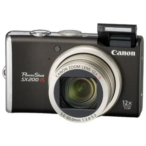 Canon PowerShot SX200 IS 1/2.3″ Compact camera 12.1 MP CCD 4000 x 3000 pixels Black