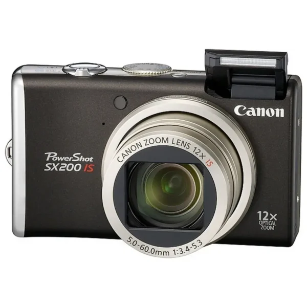 Canon PowerShot SX200 IS 1/2.3″ Compact camera 12.1 MP CCD 4000 x 3000 pixels Black