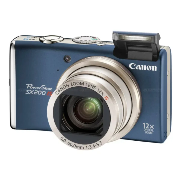 Canon PowerShot SX200 IS 1/2.3″ Compact camera 12.1 MP CCD 4000 x 3000 pixels Blue