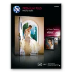 HP Premium Plus High-gloss Photo Paper-20 sht/13 x 18 cm borderless White