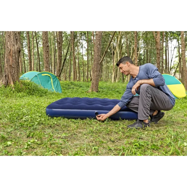 Bestway Air Mattress Queen with Manual Hand Pump 2.03 m x 1.52 m x 22 cm