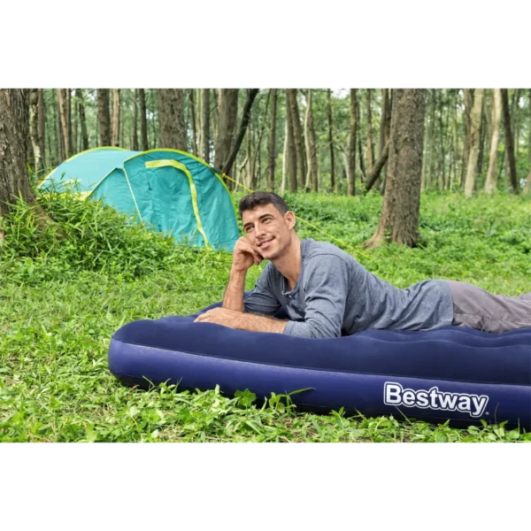 Bestway Air Mattress Queen with Manual Hand Pump 2.03 m x 1.52 m x 22 cm