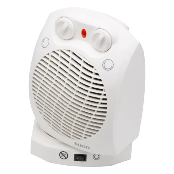 Sogo CAL-SS-18375 electric space heater Indoor White 2000 W Fan electric space heater