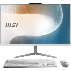 MSI Modern AM242 12M-860FR Intel® Core™ i5 i5-1235U 60.5 cm (23.8″) 1920 x 1080 pixels All-in-One PC 8 GB DDR4-SDRAM 512 GB SSD Windows 11 Home Wi-Fi 6 (802.11ax) Black