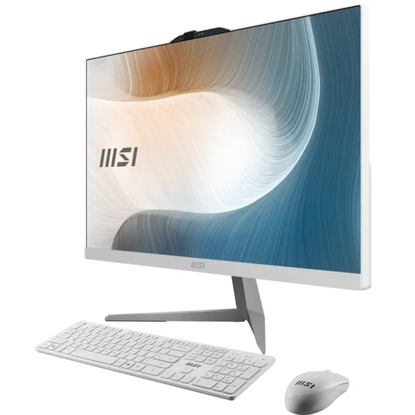 MSI Modern AM242 12M-860FR Intel® Core™ i5 i5-1235U 60.5 cm (23.8″) 1920 x 1080 pixels All-in-One PC 8 GB DDR4-SDRAM 512 GB SSD Windows 11 Home Wi-Fi 6 (802.11ax) Black
