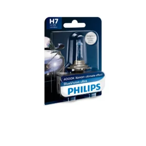 Philips BlueVision ultra car headlight bulb 12972BVUB1