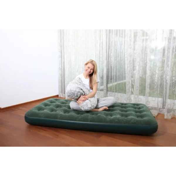 Bestway Flocked Air Bed / Twin-D Cell Pump