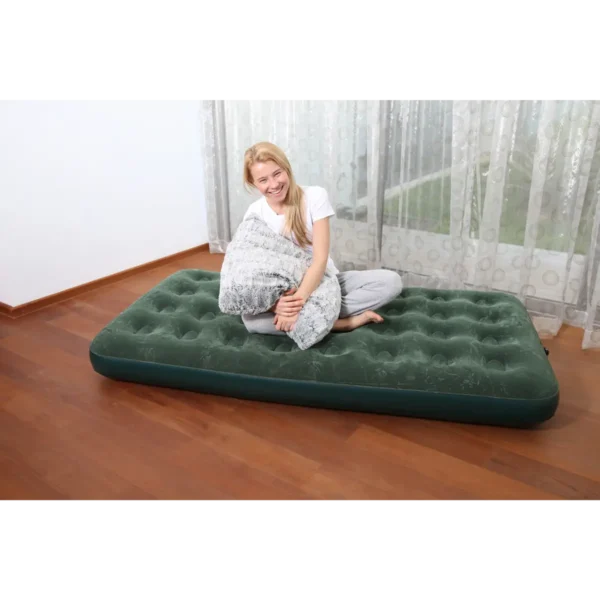 Bestway Flocked Air Bed / Twin-D Cell Pump