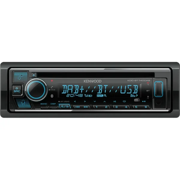 Kenwood KDC-BT740DAB car media receiver Black 50 W Bluetooth
